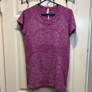 lululemon athletica Swiftly Tech Heathered Ultra Violet Pink Short Sleeve Tee